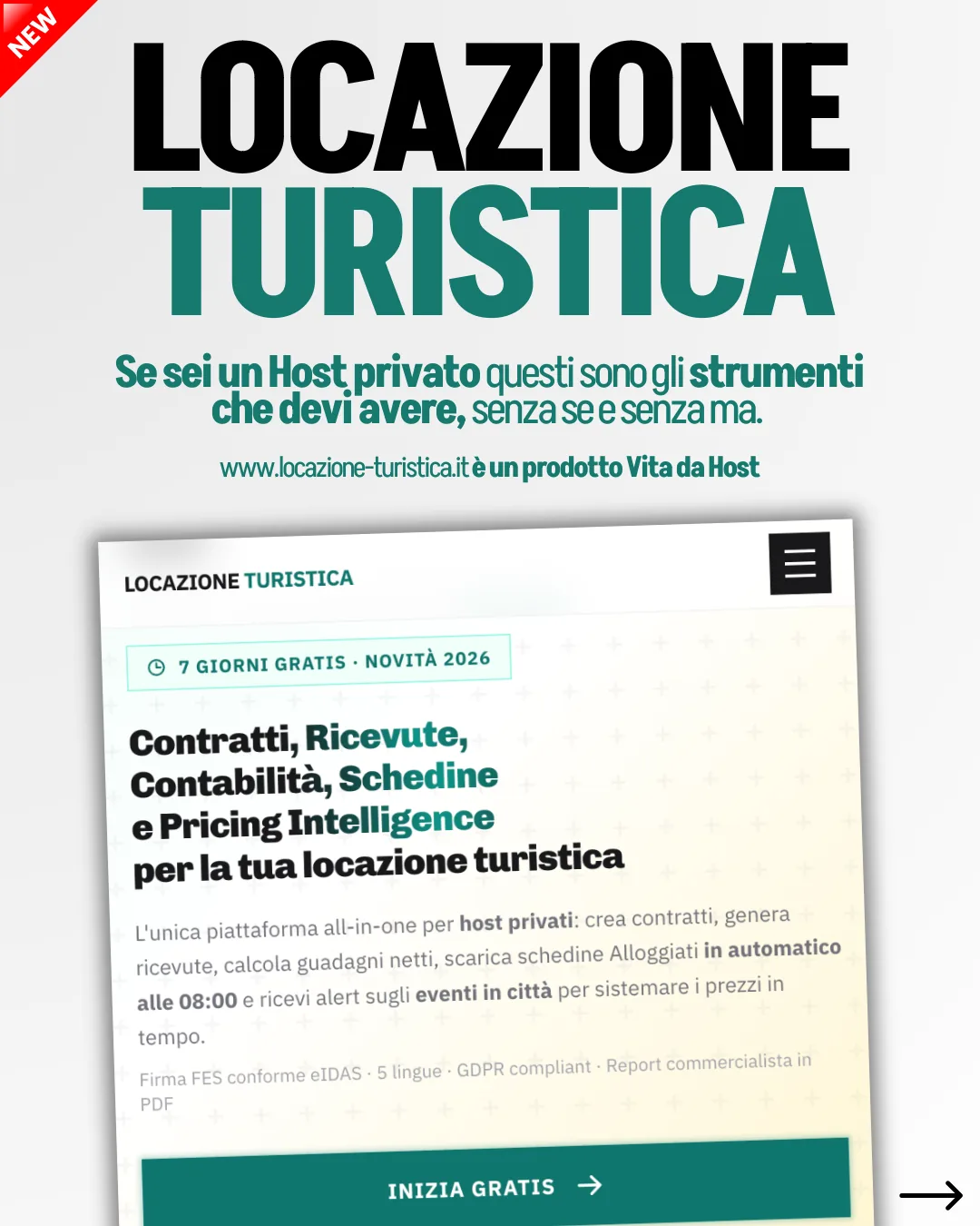 Strumento gestionale per host di affitti brevi