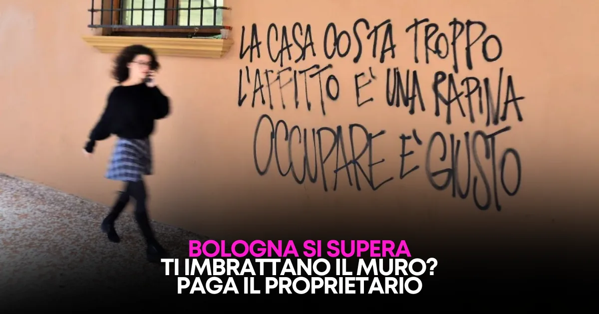 Bologna: muro imbrattato? Paga e pulisce il proprietario