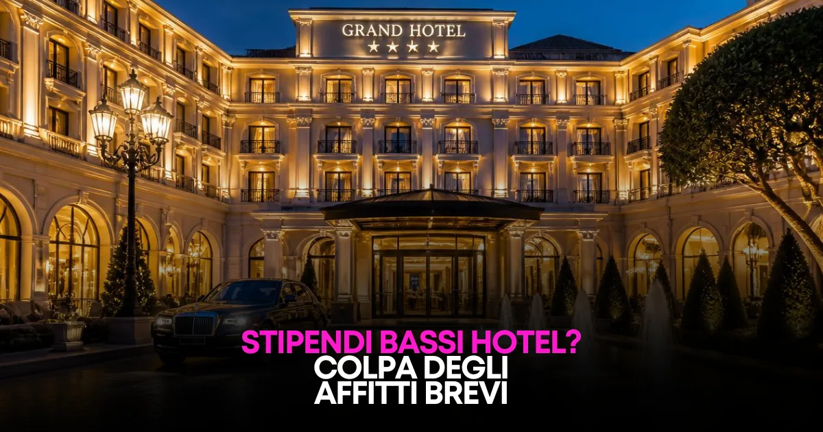 Stipendi bassi negli hotel: la verità dietro le lamentele sugli affitti brevi