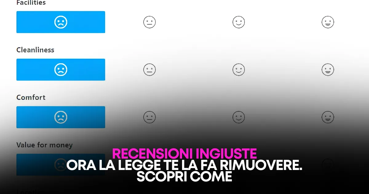 Recensioni ingiuste su Booking? Dal 2026 puoi farle rimuovere per legge