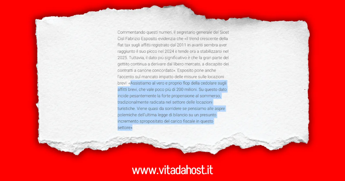 SICET vs Affitti Brevi 2024: flop fiscale o propaganda sindacale?