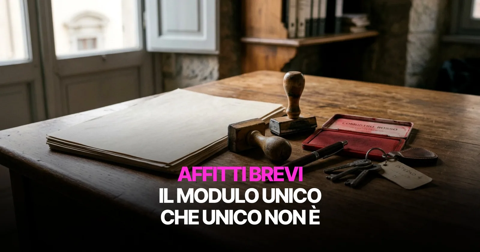 Il modulo unico per gli affitti brevi che unico non è