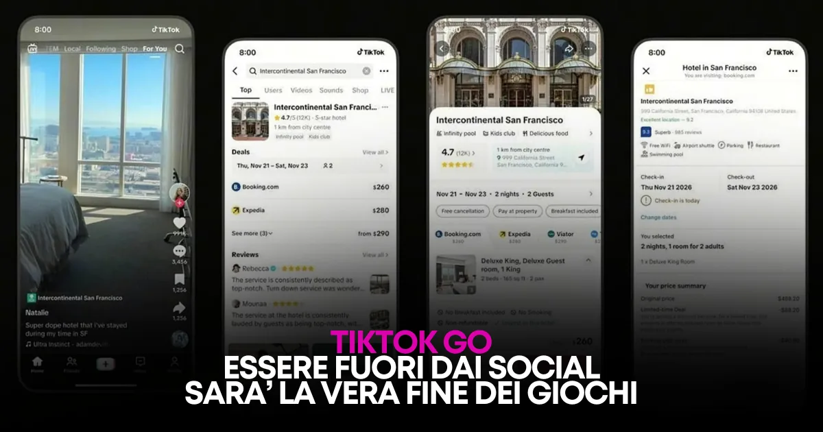 TikTok GO 2026: Prenota Hotel e Tour Direttamente dall'App